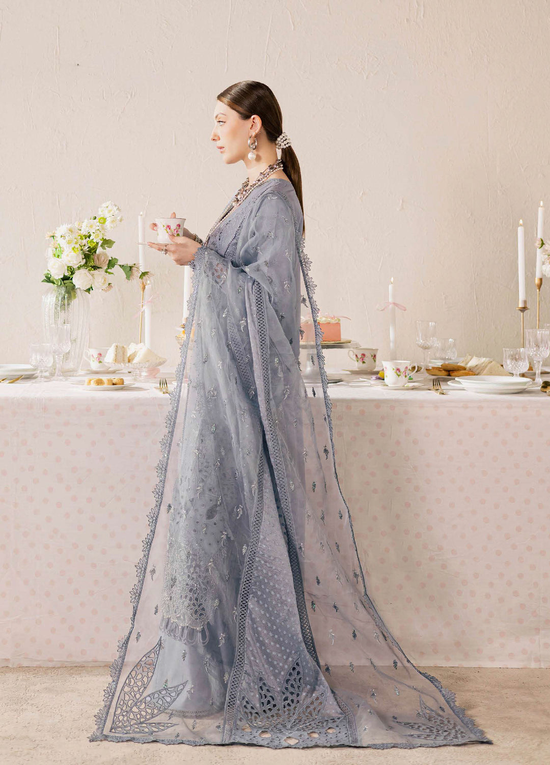 Feya by Nureh Unstitched Embroidered Lawn 3 Piece Suit NU26UFEL FE-16 - Eid Collection