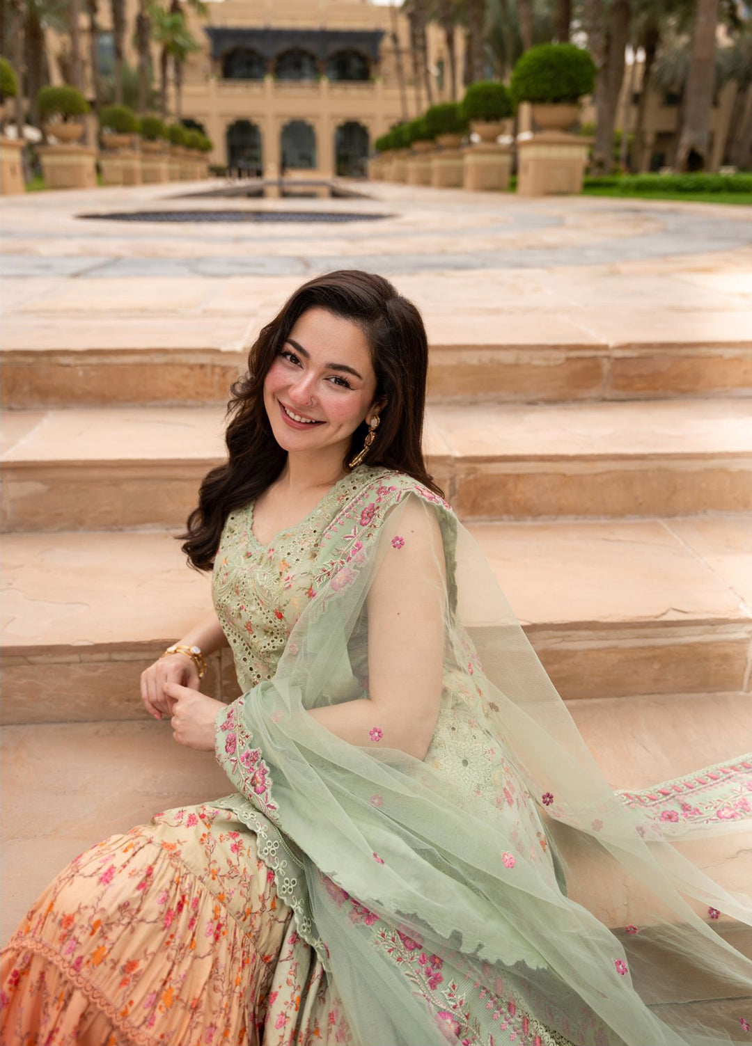 AYA by Faiza Saqlain Unstitched Embroidered Luxury Lawn 3 Piece Suit FS26UAL ELDIRA - Festive Collection