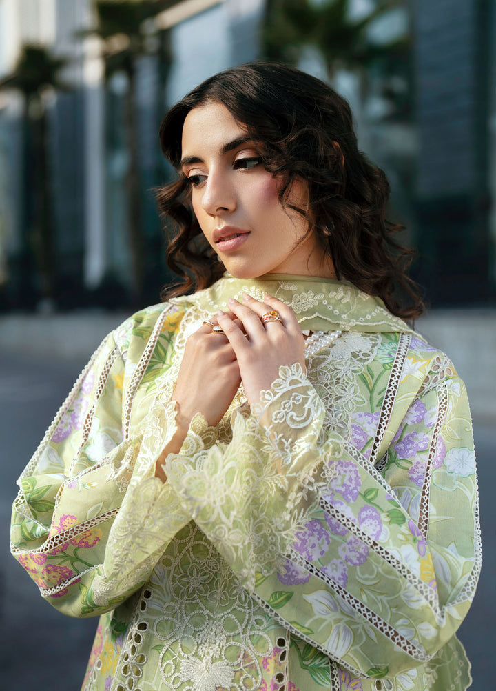 Broadway by Mahnur Unstitched Embroidered Lawn 3 Piece Suit MN26UB BW-005 - Summer Collection