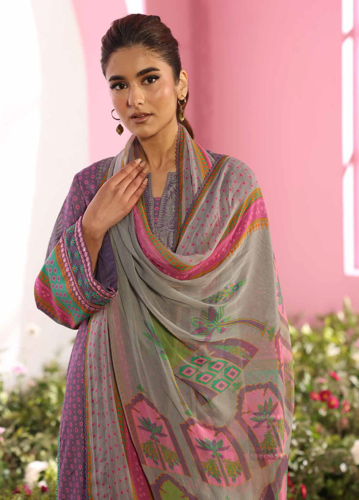Combination by Charizma Unstitched Embroidered Lawn 3 Piece Suit CHR26UCL CC6-17 - Summer Collection
