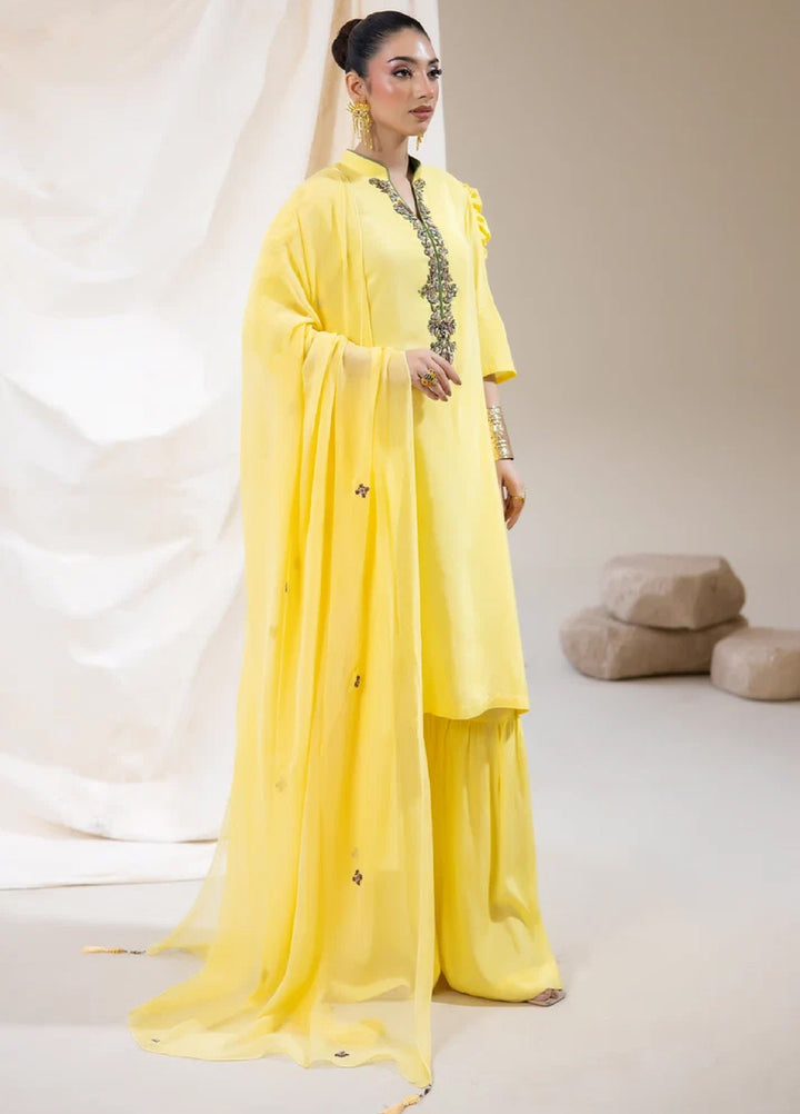 Alee Malic RTW Hand Work Raw Silk 3 Piece Suit Citrus - Wedding Collection