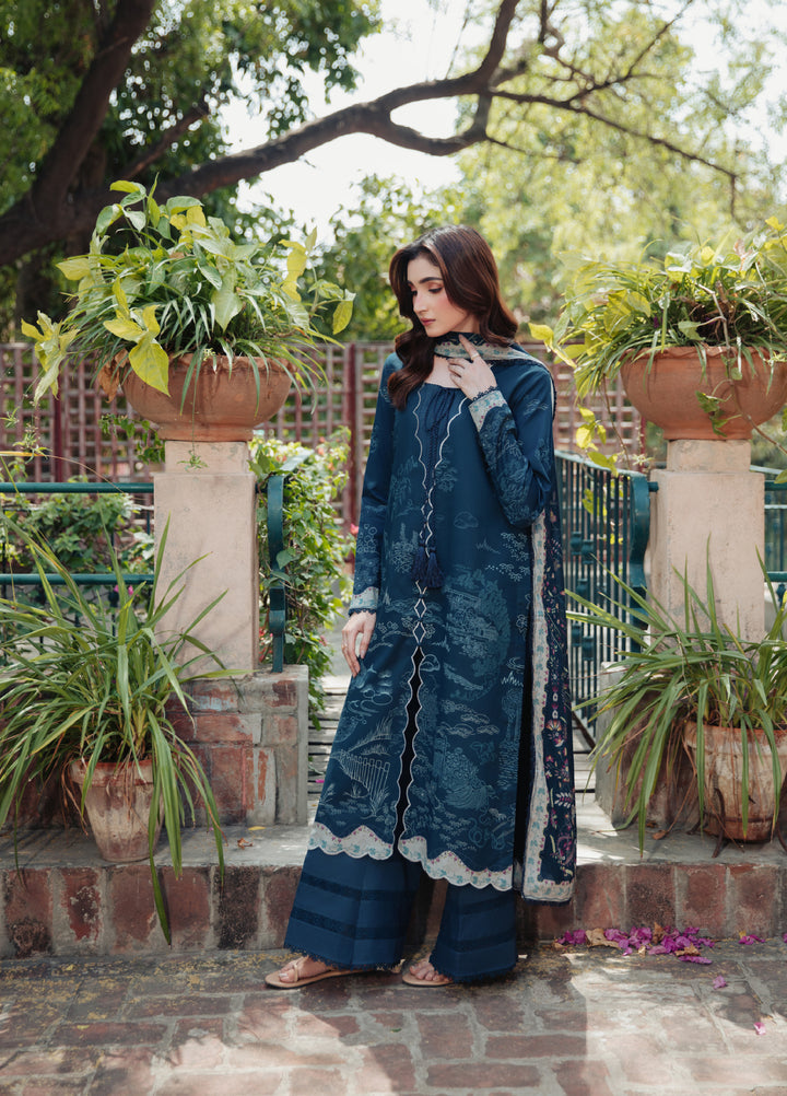 Zync by Florent Unstitched Printed Lawn 3 Piece Suit FL26ULE FZ-6 - Eid Collection