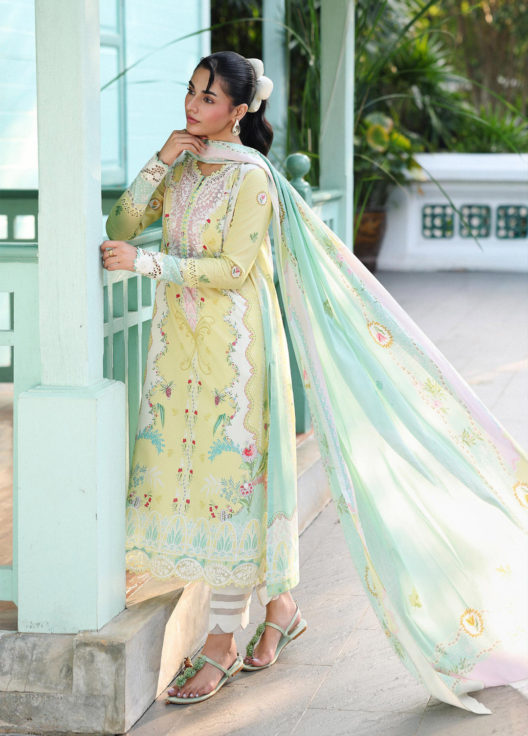 Q Prints by Qalamkar Unstitched Lawn Printed 3 Piece Suit QLK26QP Jovie - Summer Collection