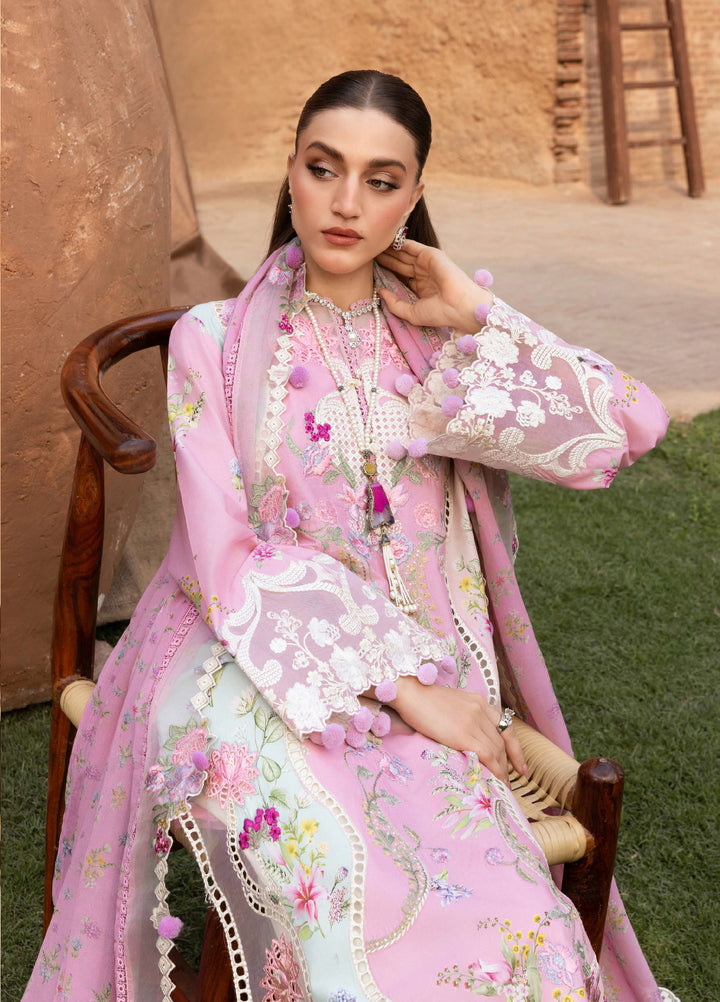 Saira Shakira Unstitched Embroidered Lawn 3 Piece Suit SSR26ULE SS-007A - Eid Collection