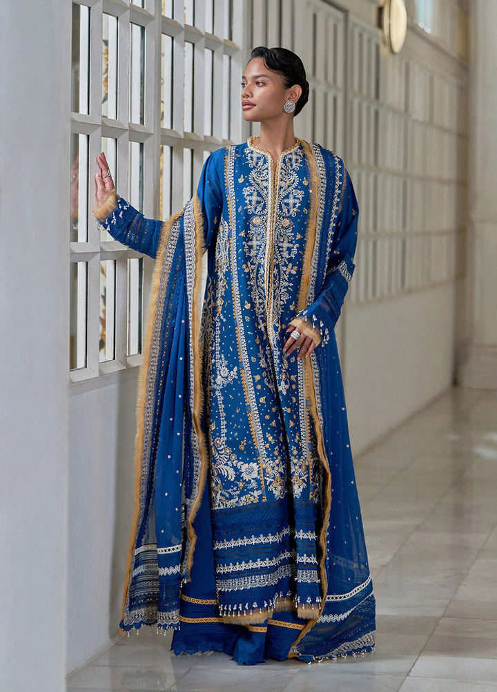Sobia Nazir Unstitched Embroidered Luxury Lawn 3 Piece Suit SN26ULE D-08 A - Eid Collection