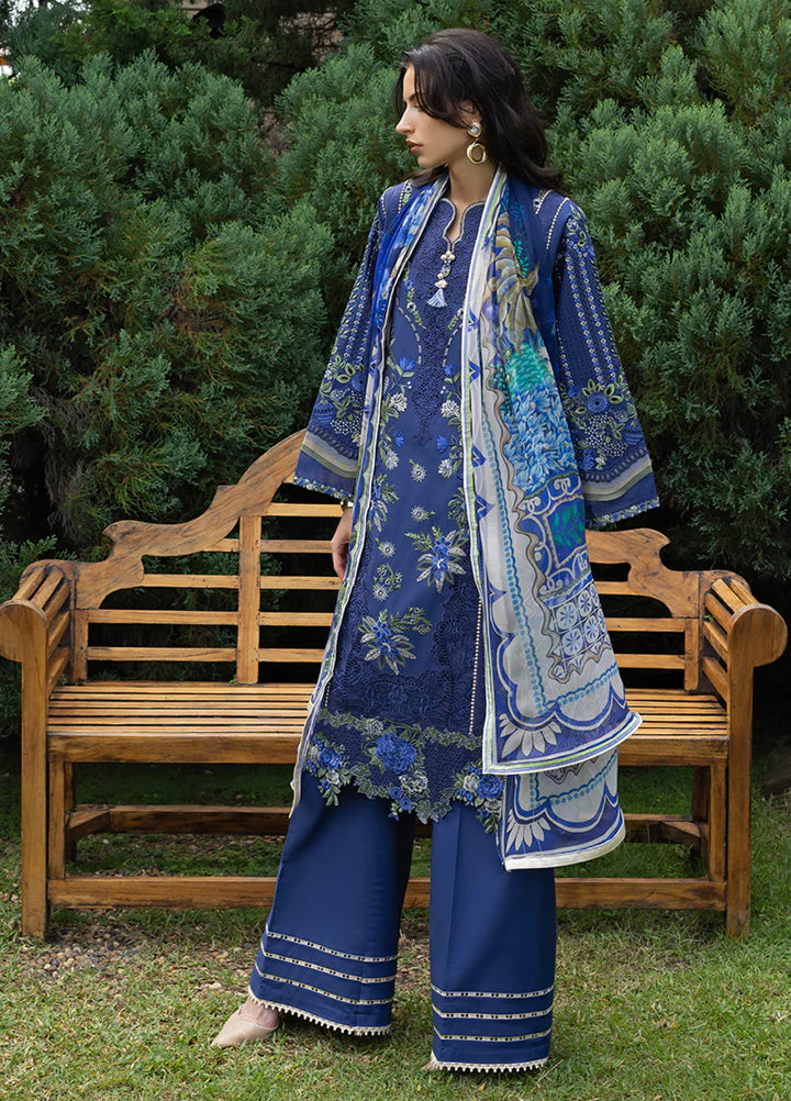 Mon Tresor by Esmel Unstitched Embroidered Luxury Lawn 3 Piece Suit EML26UMT D6-Ete - Summer Collection