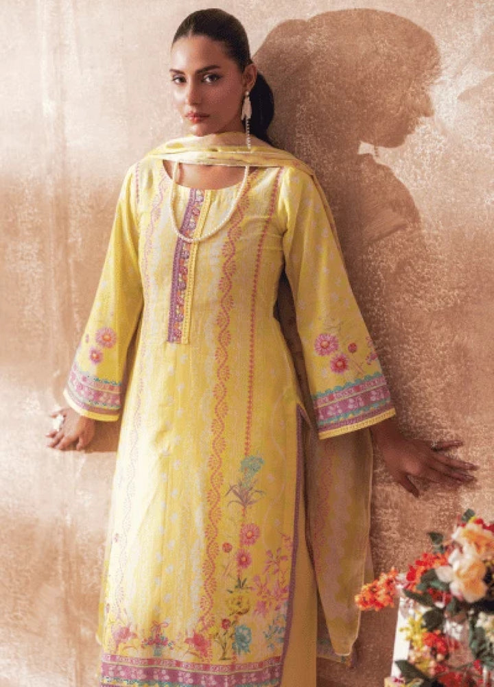Liyana by Mashra RTW Printed Lawn 3 Piece Suit LIY-LEM-010 Lemon Drop - Casual Collection