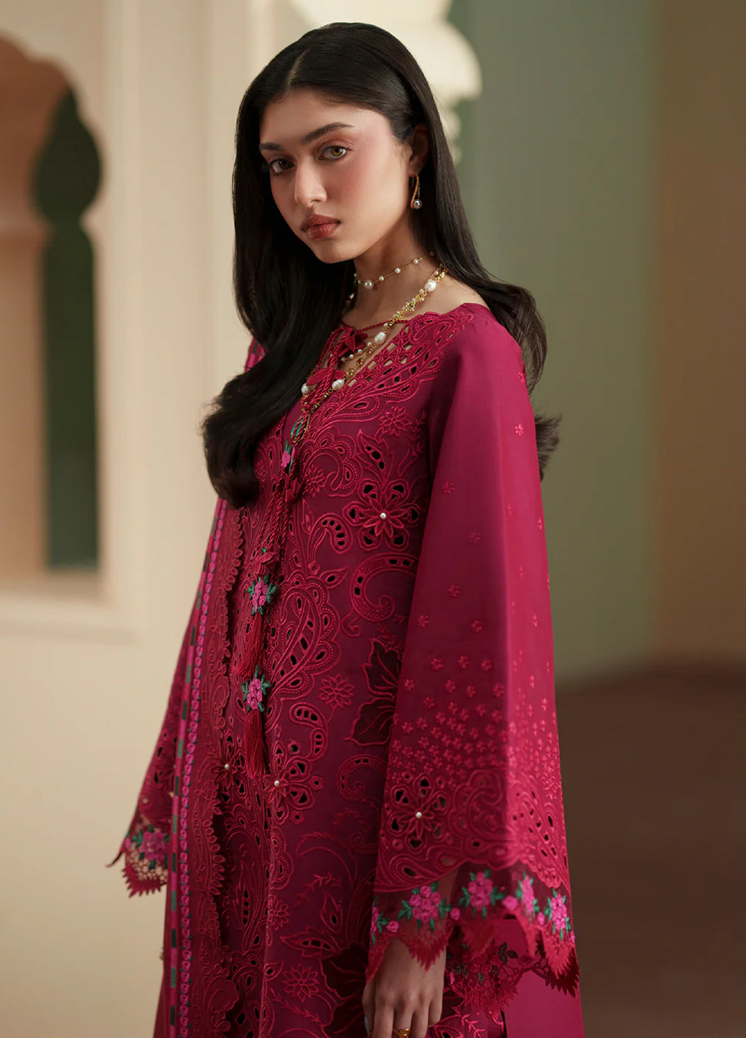 Mashriq by Bin Ilyas Unstitched Embroidered Lawn 3 Piece Suit BI26UML D113B - Festive Collection