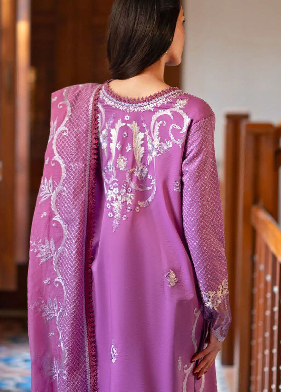 Astoria by Mushq Unstitched Embroidered Lawn 3 Piece Suit MQ26UAL 301-Arielle - Festive Collection