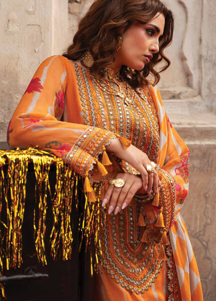 Vasal by Charizma Unstitched Embroidered Chiffon 3 Piece Suit CHR26UV VSL6-08 - Festive Collection