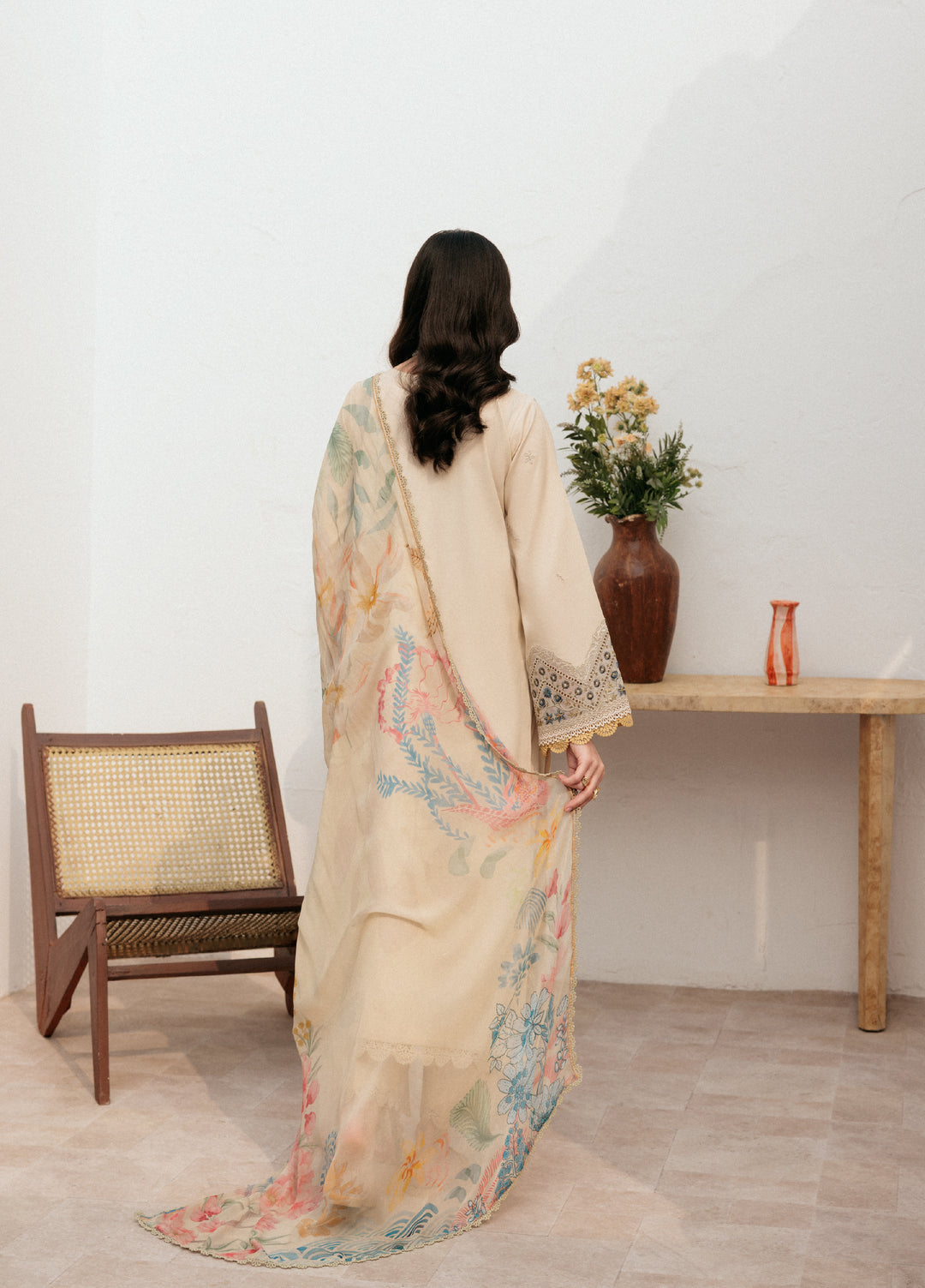 Zync by Florent Untitched Lawn Embroidered 3 Piece Suit FL26UZ FZ-3A - Summer Collection