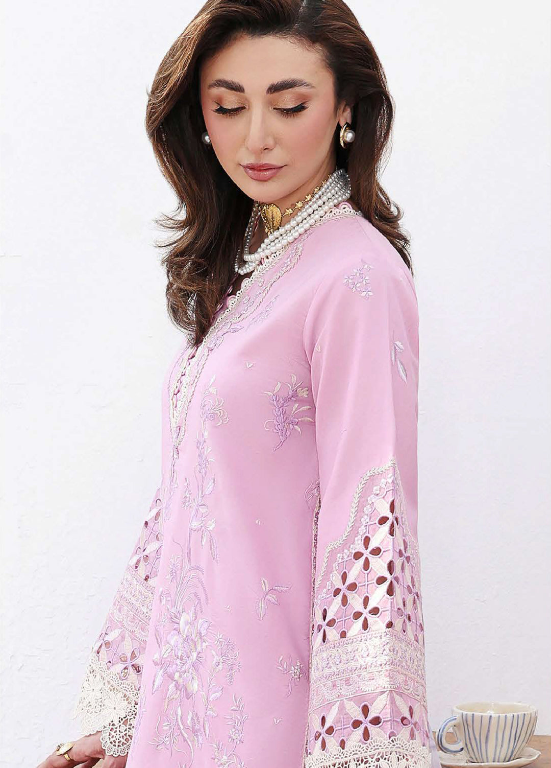 Floral Reverie by Roheenaz Unstitched Embroidered Lawn 3 Piece Suit RN26UFRL PASTEL DREAM - Festive Collection