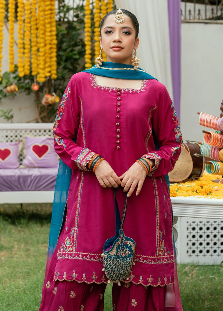 Omal by Komal Pret 3 Piece Dobby Suit Reham- Festive Collection