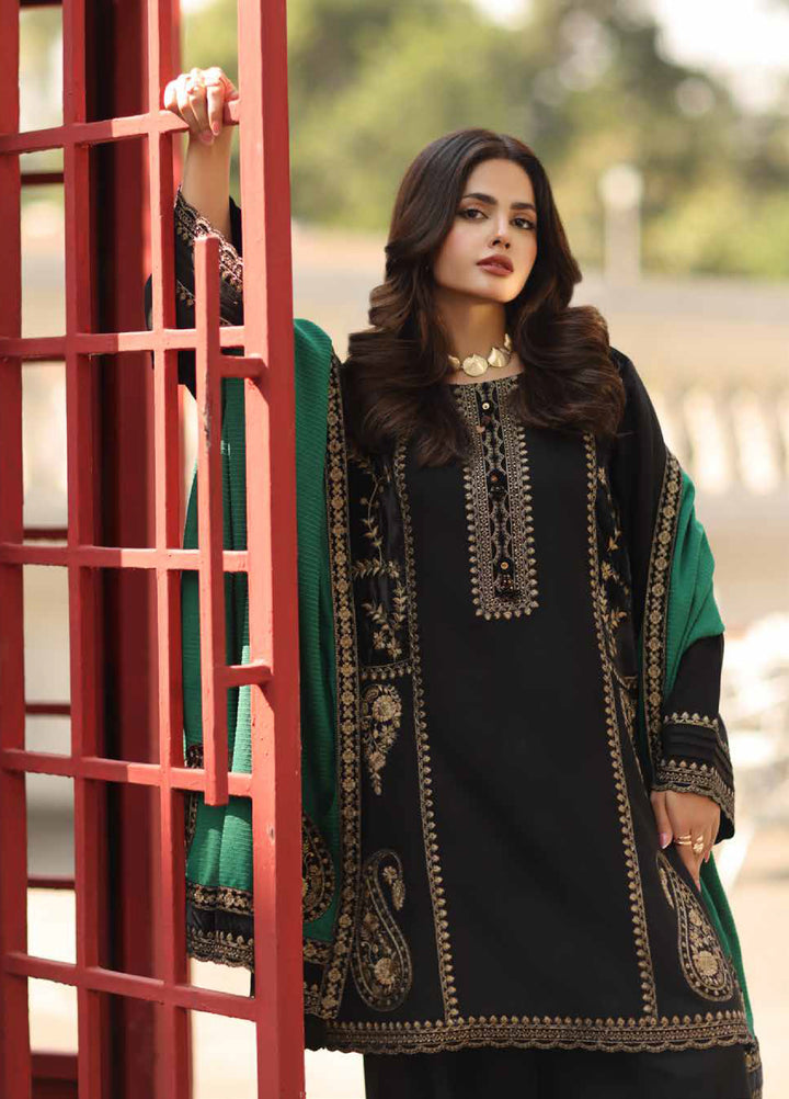 Charizma Signature Unstitched Embroidered Peach Leather 3 Piece CRZ25SP CSW5-06 - Winter Collection