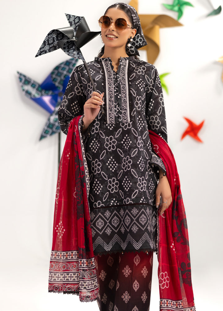 Coco Popup by Al Zohaib Unstitched Printed Lawn 3 Piece Suit AZ26UCP D-5 - Summer Collection