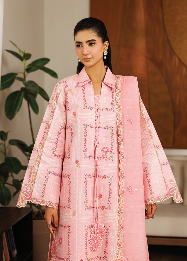Leila by Mahnur Unstitched Embroidered Lawn 3 Piece Suit MN26ULL L-07 - Summer Collection