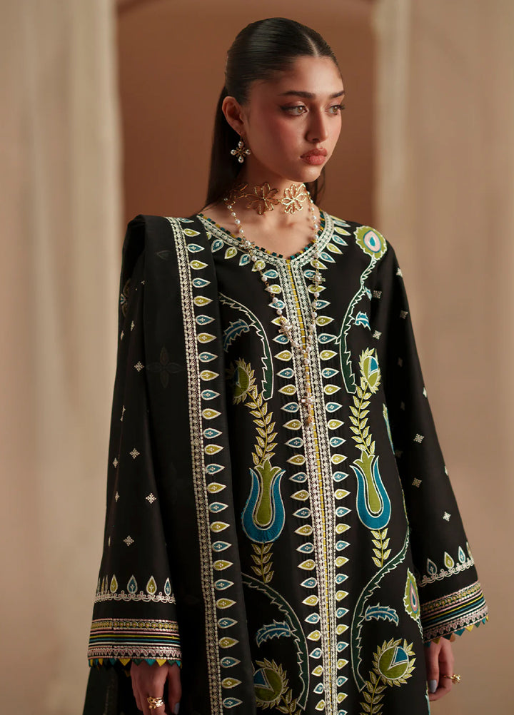 Mashriq by Bin Ilyas Unstitched Embroidered Lawn 3 Piece Suit BI26UML D118B - Festive Collection