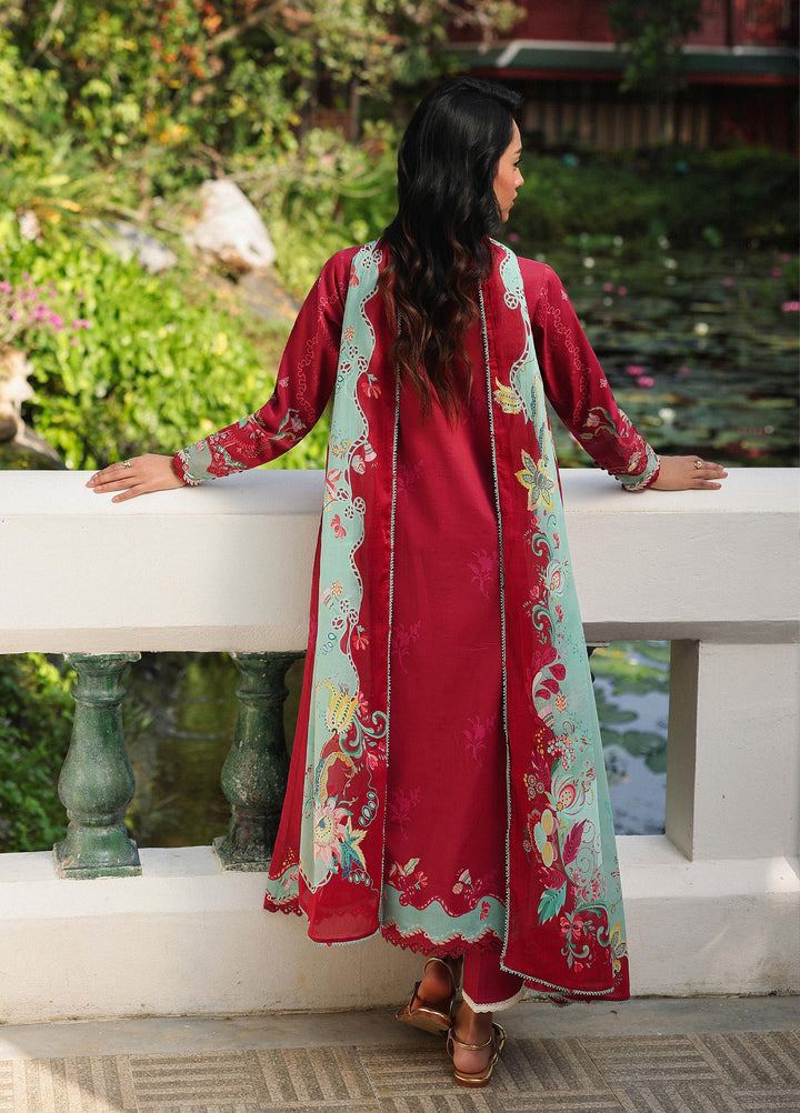 Q Prints by Qalamkar Unstitched Lawn Printed 3 Piece Suit QLK26QP Brie - Summer Collection