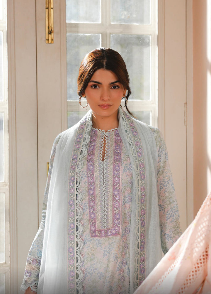 Florette by Afrozeh Unstitched Embroidered Lawn 3 Piece Suit AF26UFL D-08 FABLE - Festive Collection