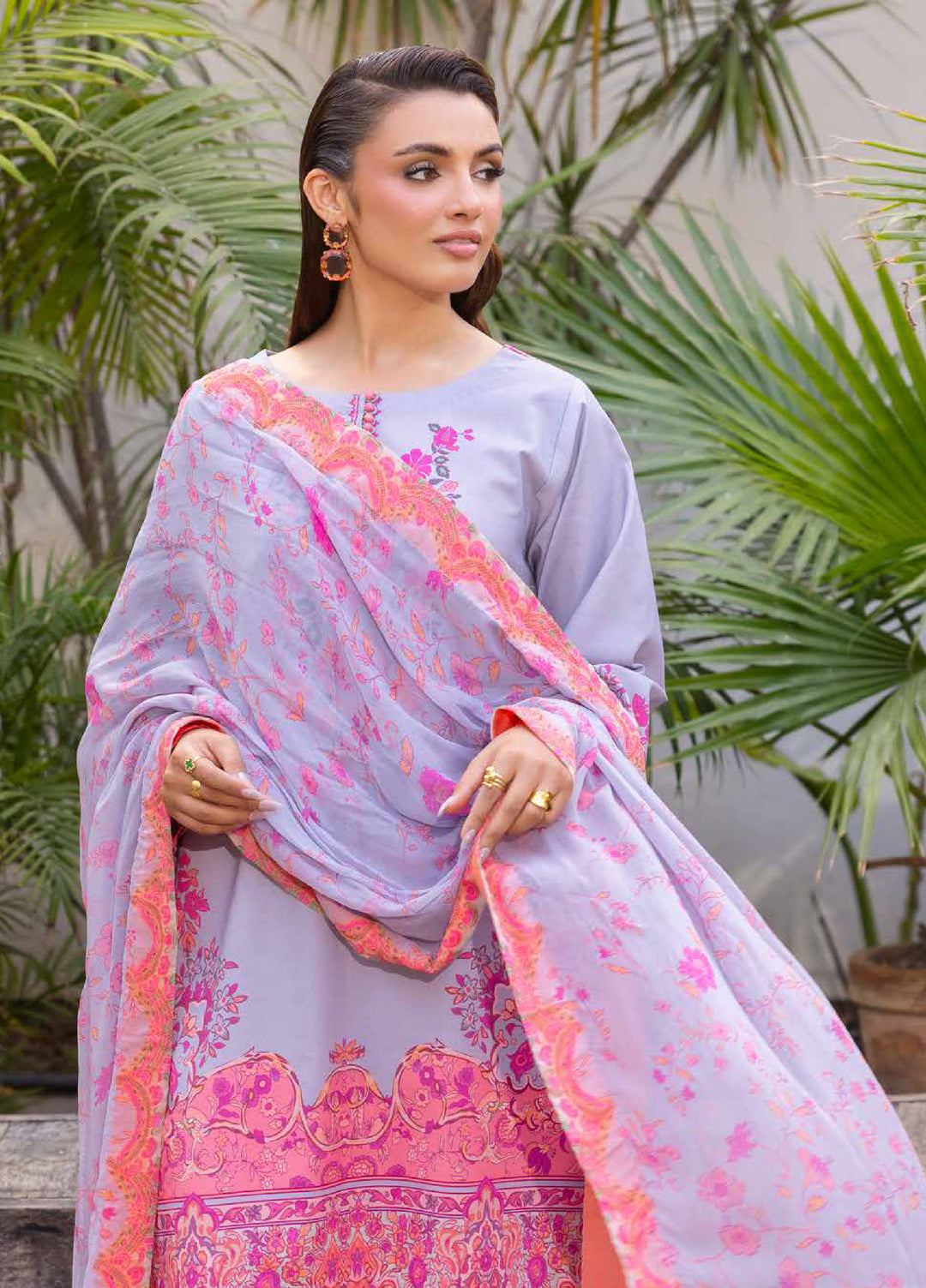 C Prints by Charizma Unstitched Printed Lawn 3 Piece Suit CHR26UCP CP6-06 - Summer Collection