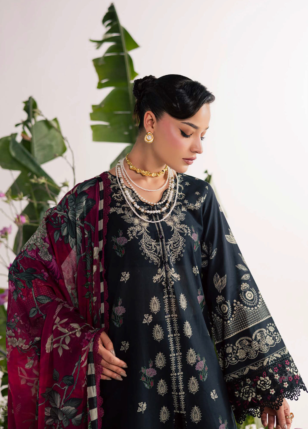 Daily Delight by Nureh Unstitched Embroidered Lawn 3 Piece Suit NU26UDDL DD-32 - Summer Collection