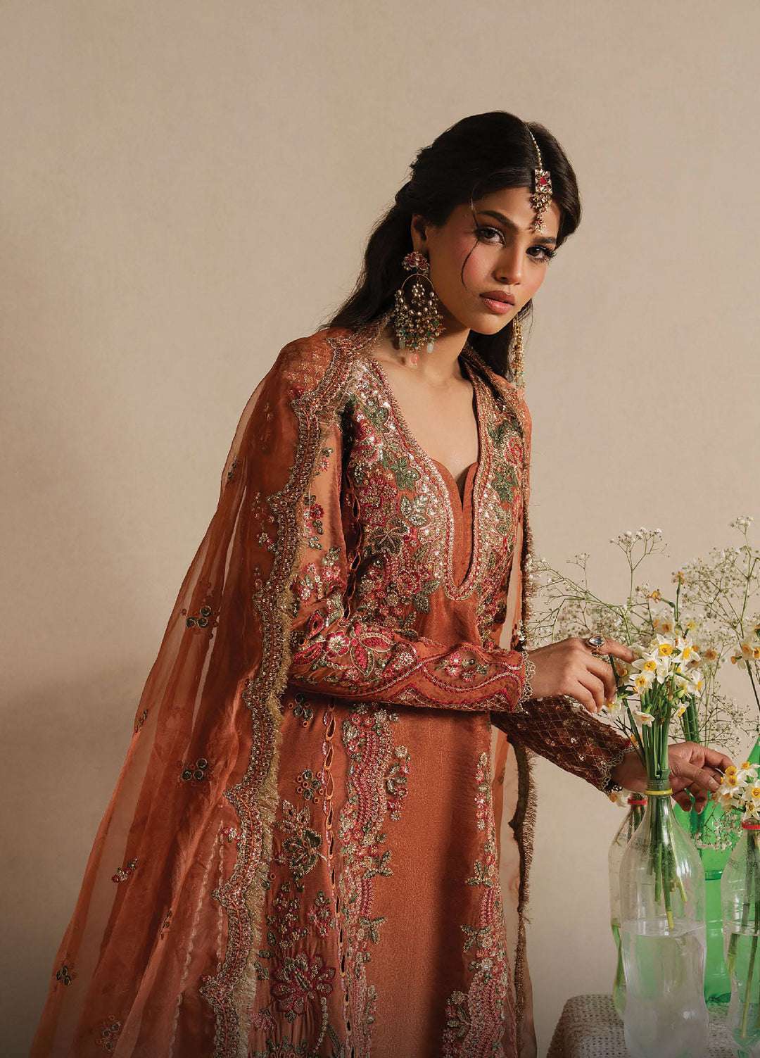 Qurbat by Ayzel Unstitched Embroidered Silk 3 Piece Suit AAF26UQ D-7 Sahaara - Festive Collection