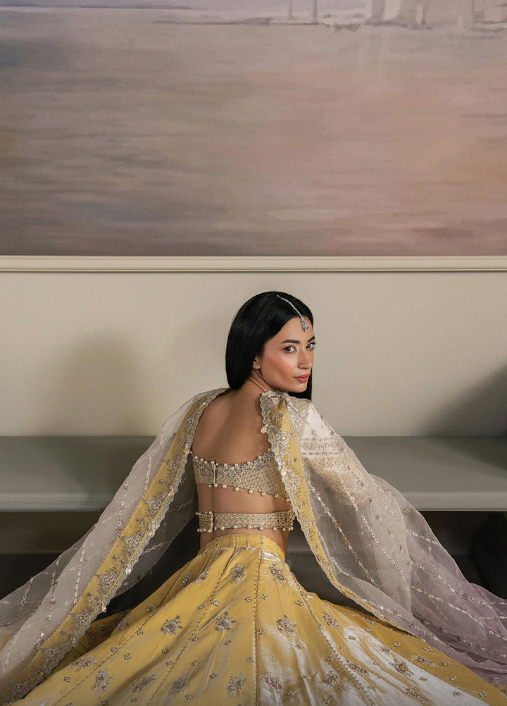Solaris by Ayzel Unstitched Formals Silk Suits 3 Piece AAF25SW Soleya - Wedding Collection
