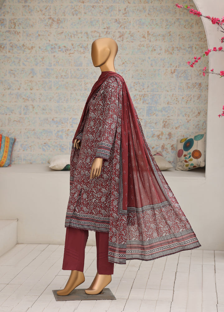 Nayab by HZ Textiles Unstitched Printed Cotton Lawn 3 Piece Suit HZ28UN NPC-07 - Casual Collection