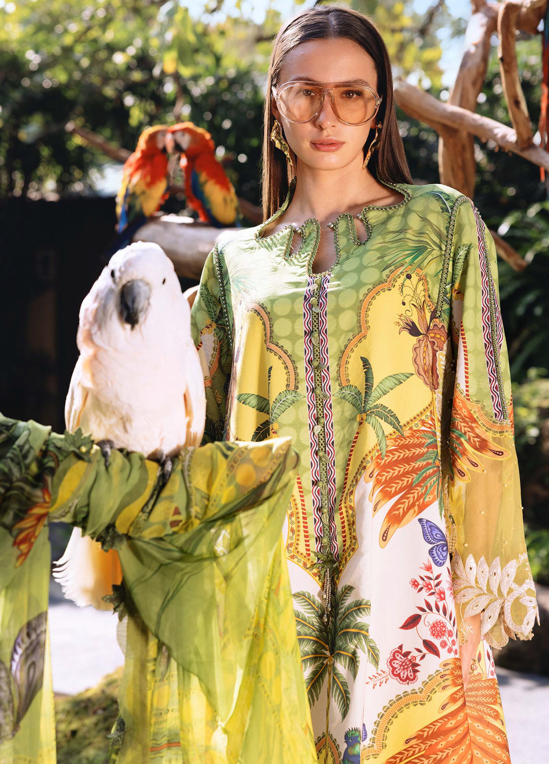 M Prints by Maria B Unstitched Printed Lawn 3 Piece Suit MB26UMP D-05 B - Summer Collection