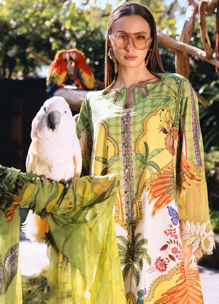 M Prints by Maria B Unstitched Printed Lawn 3 Piece Suit MB26UMP D-05 B - Summer Collection