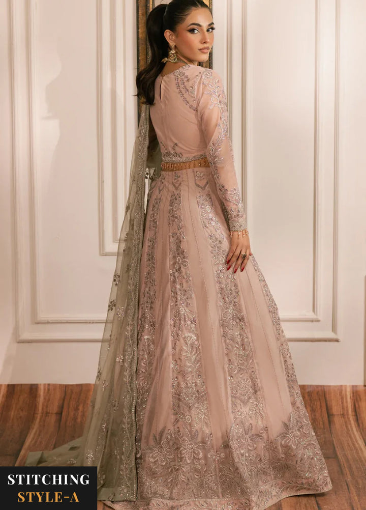 Zarif Women Unstitched Embroidered Net 3 Piece Suit ZR26UFC ZRI 01 DIVAAN - Festive Collection