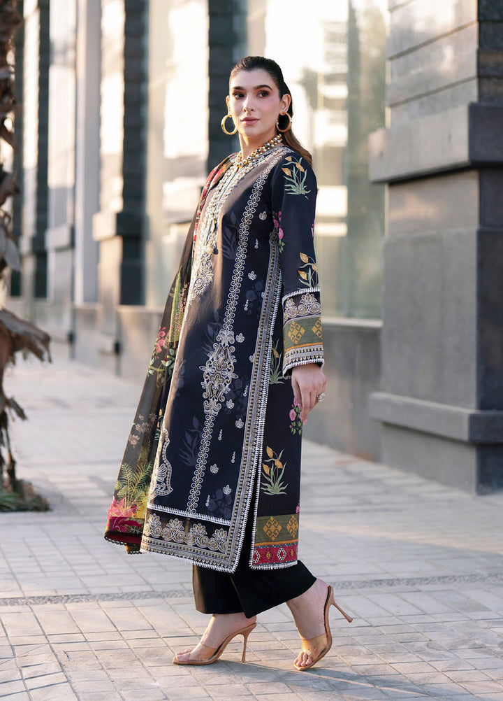 Broadway by Mahnur Unstitched Embroidered Lawn 3 Piece Suit MN26UB BW-014 - Summer Collection