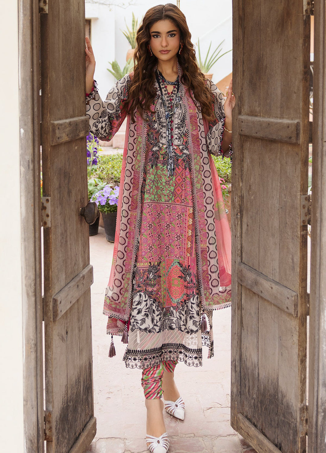 Andaaz by Charizma Unstitched Embroidered Lawn 3 Piece Suit CHR26UAL CAD6-04 - Summer Collection