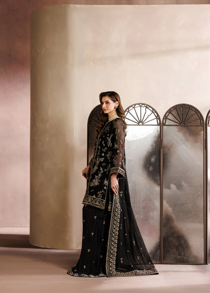 Zaryah by Zarif Unstitched Embroidered Chiffon 3 Piece Suit ZR26UZF ZF-ZYR-SUMBAL-05 - Festive Collection
