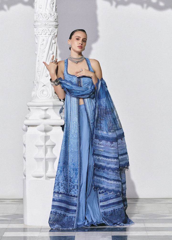 Sobia Nazir Unstitched Embroidered Luxury Lawn 3 Piece Suit SN26ULE D-06 B - Eid Collection