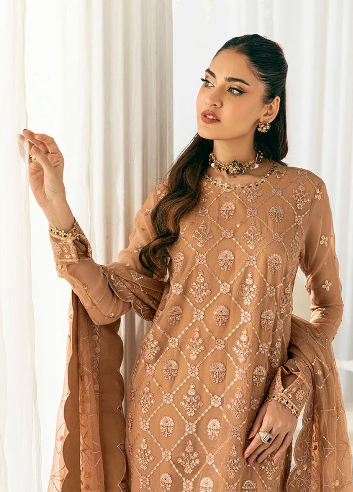 Signature by Salitex Embroidered Chiffon Suits Unstitched 3 Piece SUNS7CH036UT - Summer Collection