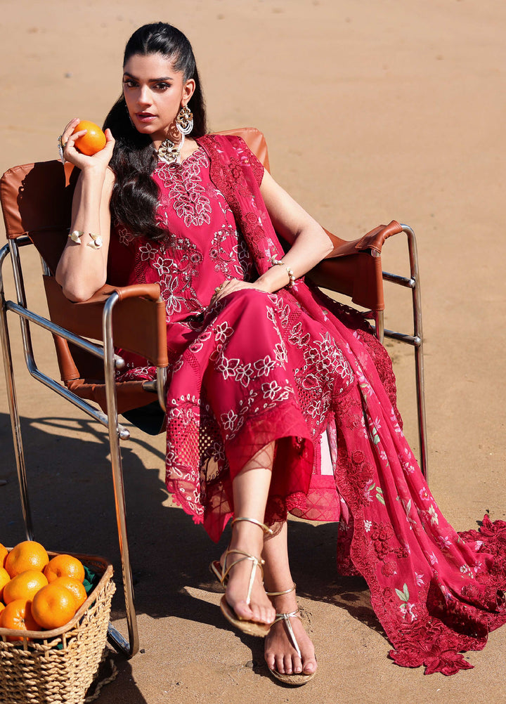 Saira Shakira Unstitched Embroidered Lawn 3 Piece Suit SSR26ULE SS-004A - Eid Collection