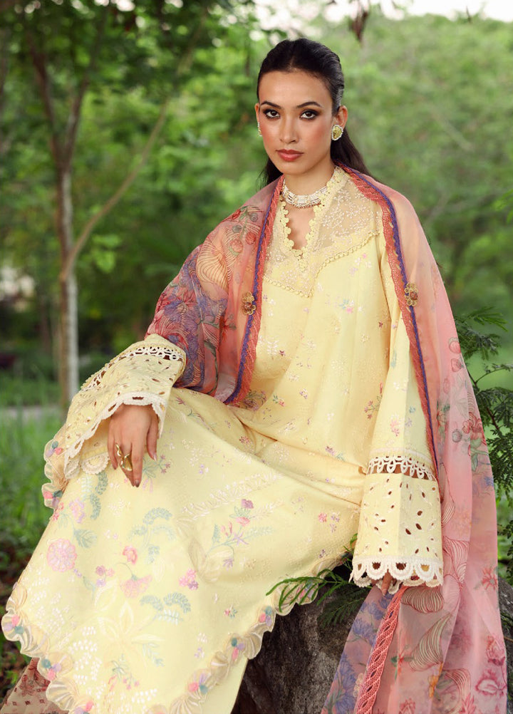 Lilas by Republic WomensWear Unstitched Embroidered Lawn 3 Piece Suit RW26ULL D-5B - Eid Collection