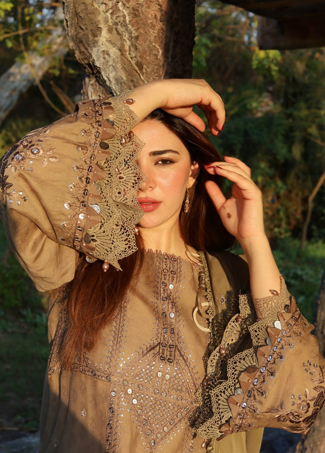 Maria B Unstitched Embroidered Luxury Lawn 3 Piece Suit MB26UEL 2A - Eid Collection