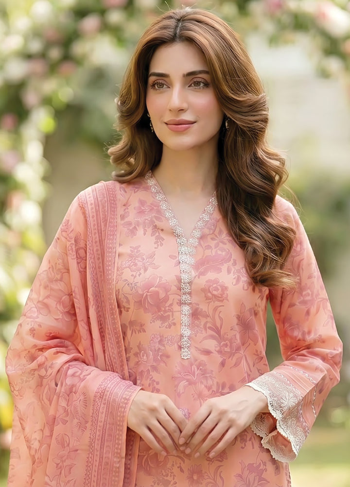Essentials by Lakhany Unstitched Printed Lawn 3 Piece Suit LSM26UEL LG-MM-1033 - Summer Collection