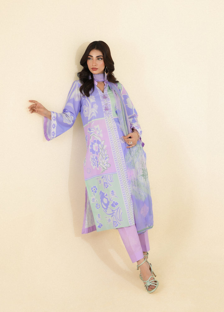 Zar e Jahan by Huma Gul Unstitched Printed Lawn 3 Piece Suit MEHARHG-902 - Casual Collection