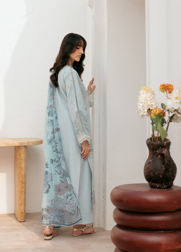 Zync by Florent Untitched Lawn Embroidered 3 Piece Suit FL26UZ FZ-4B - Summer Collection