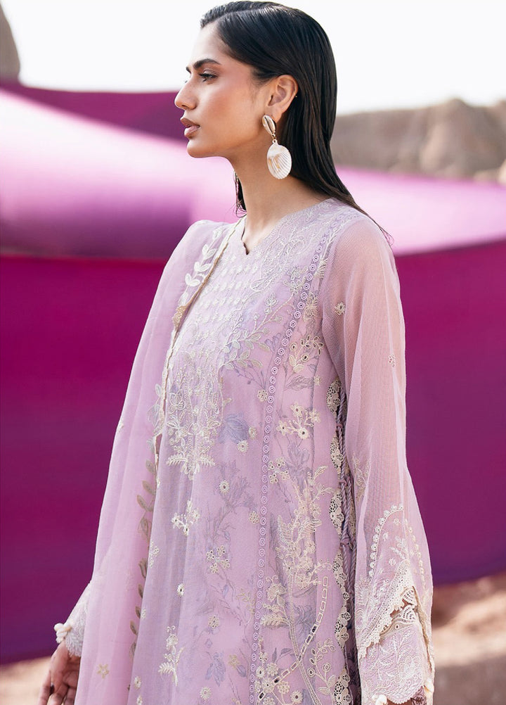 Florent Unstitched Embroidered Luxury Lawn 3 Piece Suit FL26UL FL-8 - Festive Collection