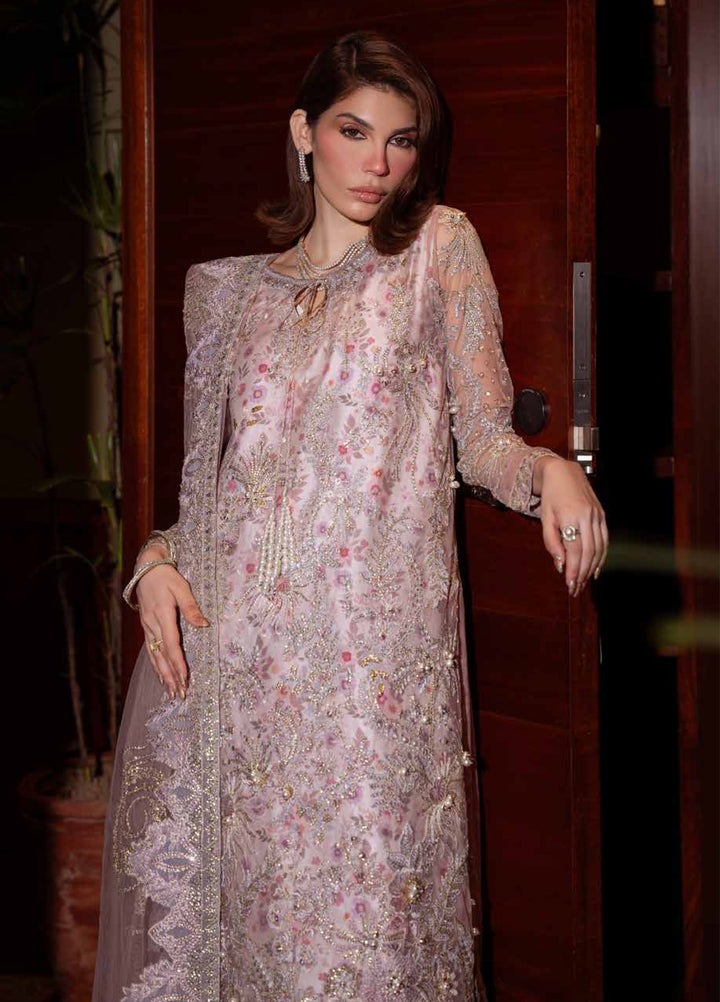 Elaya Luxury by Nureh Unstitched Net Embroidered 3 Piece Suit NU26EL NEL-85 - Festive  Collection