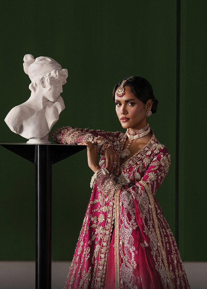 The Brides Edit by Afrozeh Unstitched Embroidered Raw Silk 3 Piece Suit AF26UBE D-05 Ophelia - Wedding Collection