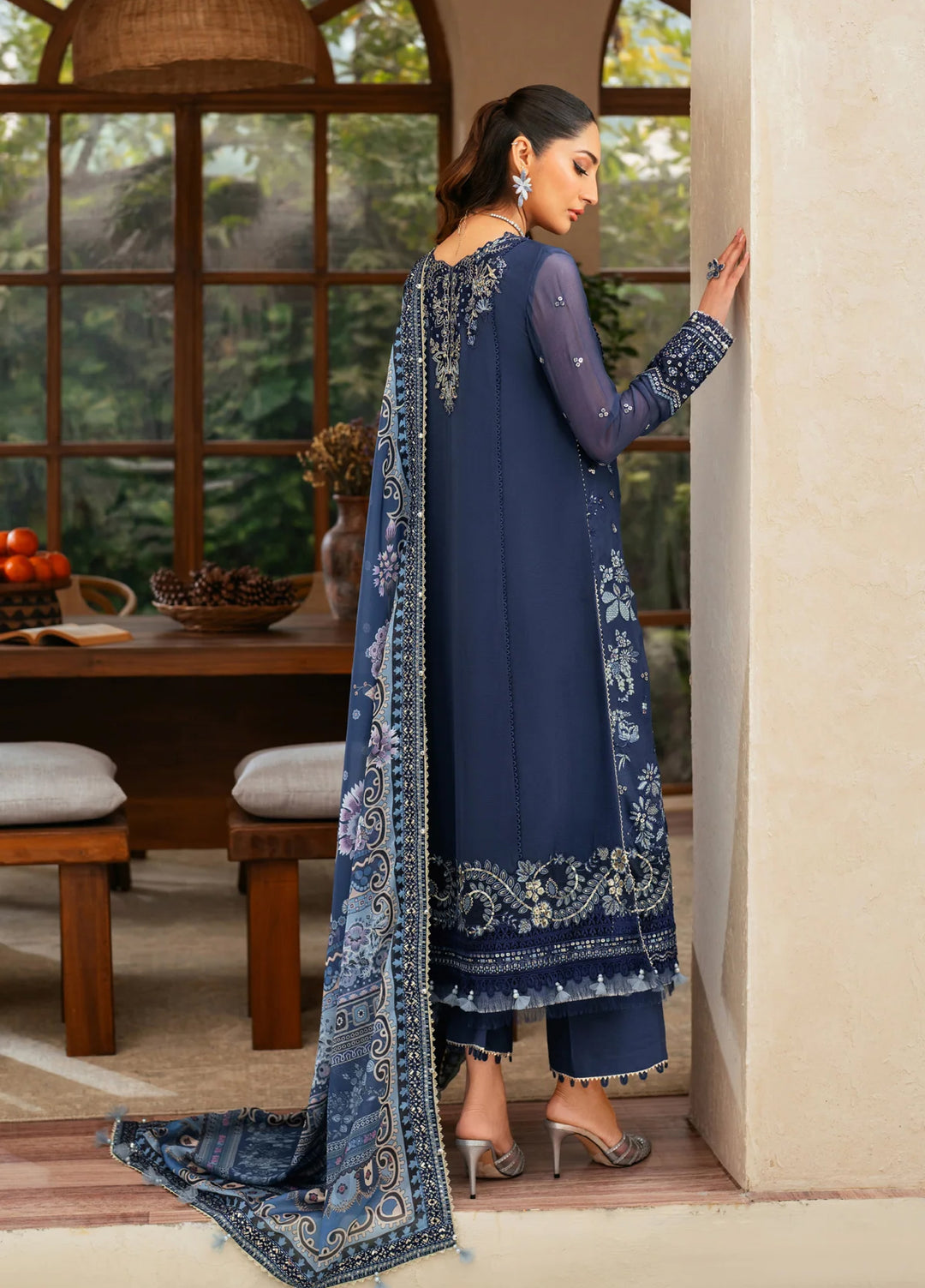 Xenia Formal Unstitched Luxury Chiffon Suits 3 Piece XE25FL Verena - Formals Collection