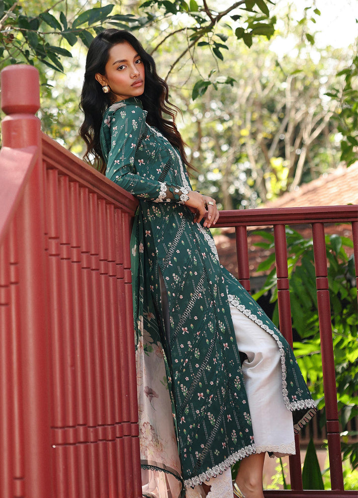 Q Prints by Qalamkar Unstitched Lawn Printed 3 Piece Suit QLK26QP Greer - Summer Collection