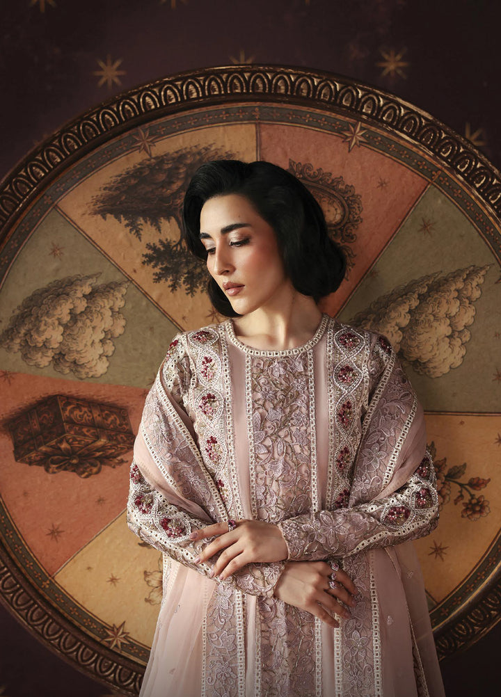 La Fuchsia by Afrozeh Unstitched Hand work Organza 3 Piece Suit AF26ULF Hermit FWU-0072 - Festive Collection