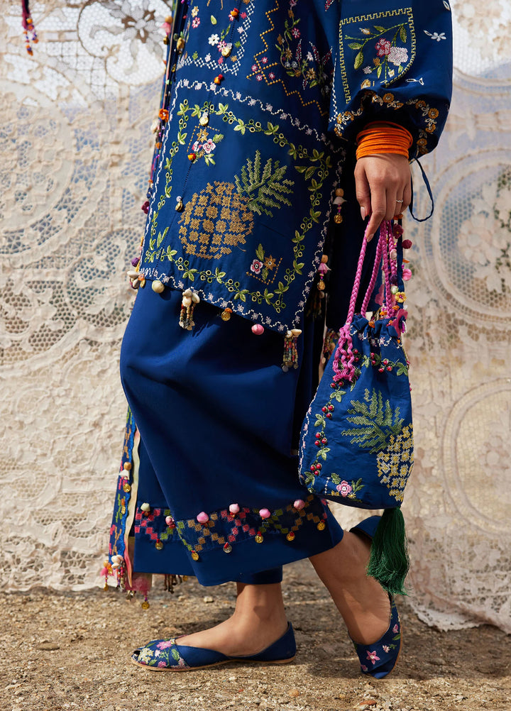 Meili by Zaha Unstitched Embroidered Lawn 3 Piece Suit ZK26UML ZL26-08A - Festive Collection