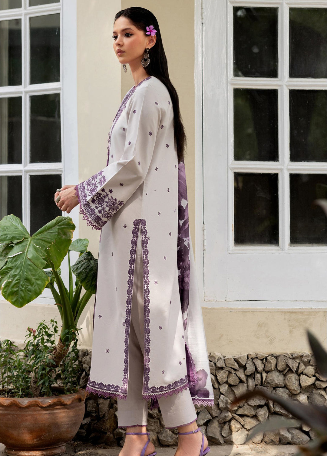 Zarif Unstitched Embroidered Lawn 3 Piece Suit ZR26ULF GIANNA 06 - Festive Collection